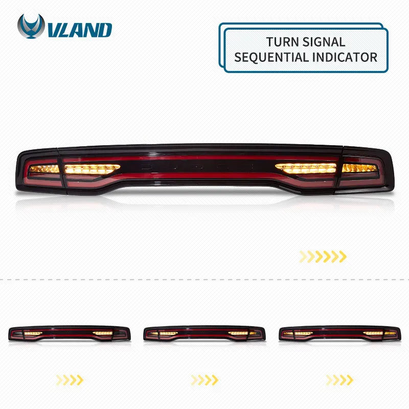 Dodge Charger 7th 2011-2014 Tail Lights Modern Style VLAND