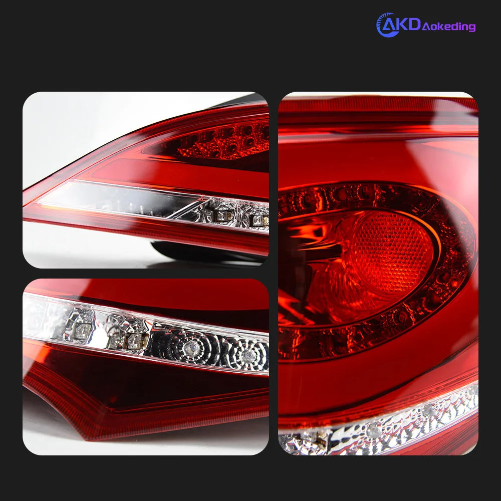 Hyundai Genesis Coupe 2008-2016 LED Tail Lights Red Smoked AKD