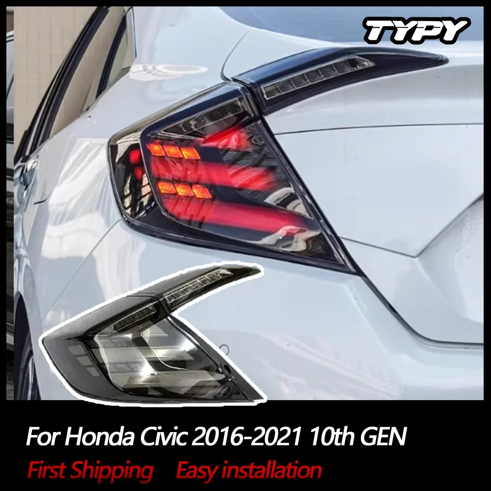 Honda Civic Sedan 10th 2016-2021 LED Sequential Tail Lights TYPY