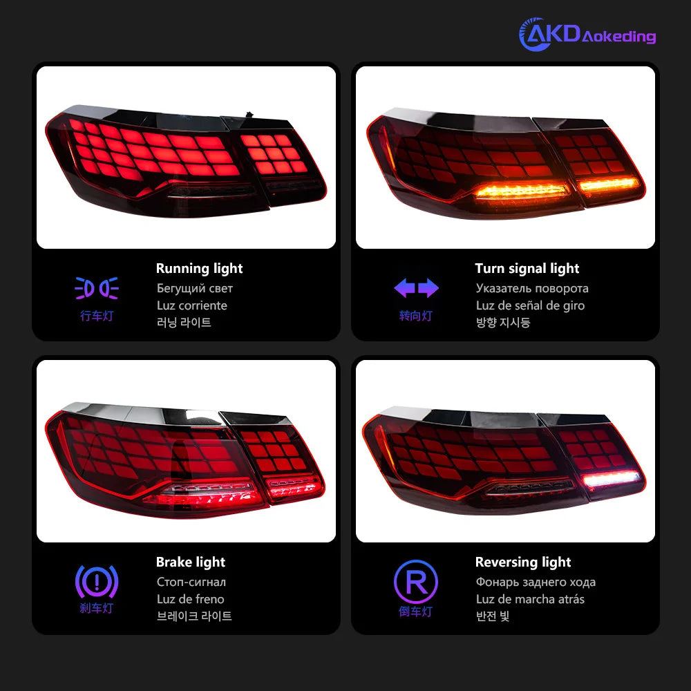 Mercedes Benz E Klasa W212 2009-2012 Lampy tylne LED Modernizacja lampy tylnej AKD