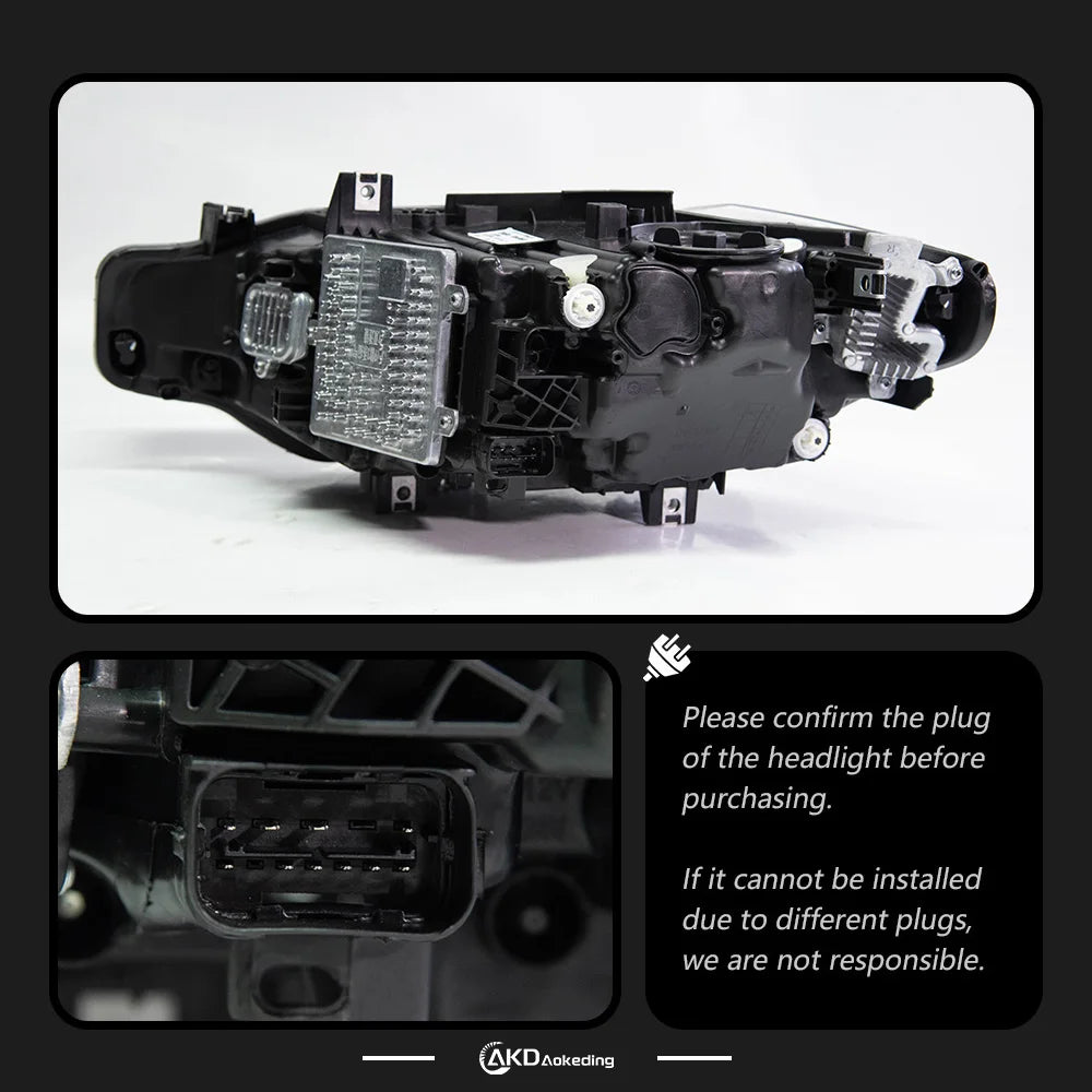 BMW 3 series F30 F31 2012-2019 LED Headlights Projector Lens Laser Style AKD