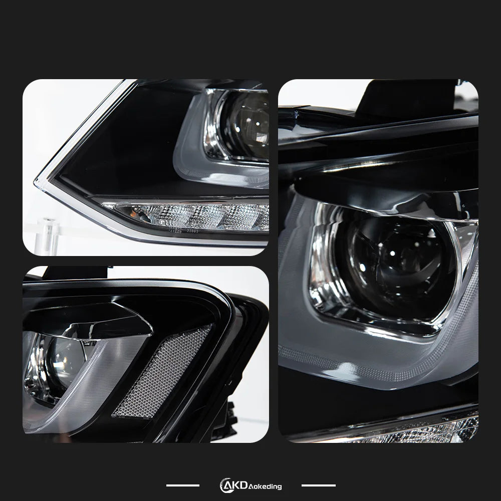 VW Volkswagen Polo MK5 2009-2018 LED Headlights Projector Lens Modern Look AKD