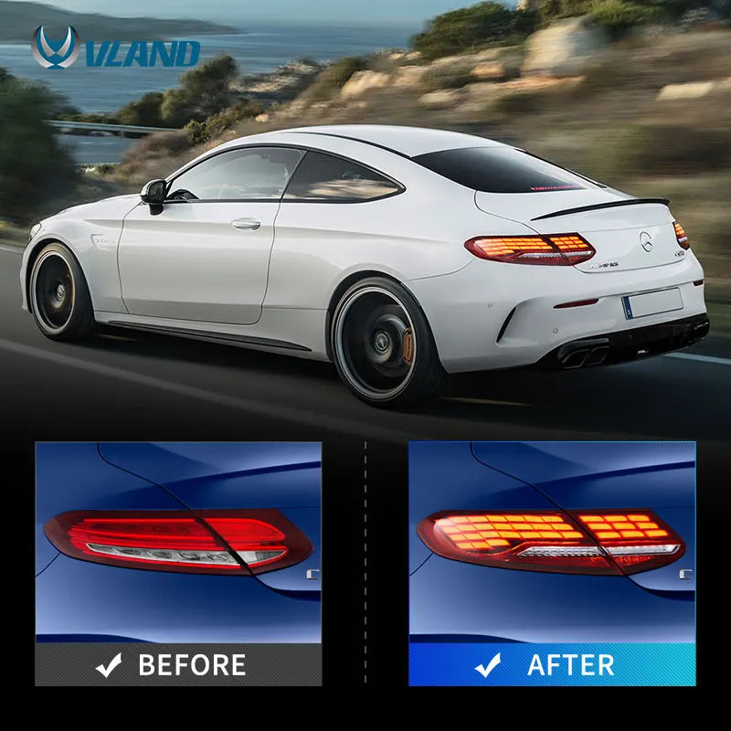 Mercedes-Benz C-Class Coupe / Cabrio C205 A205 2015-2023 LED Tail Lights VLAND