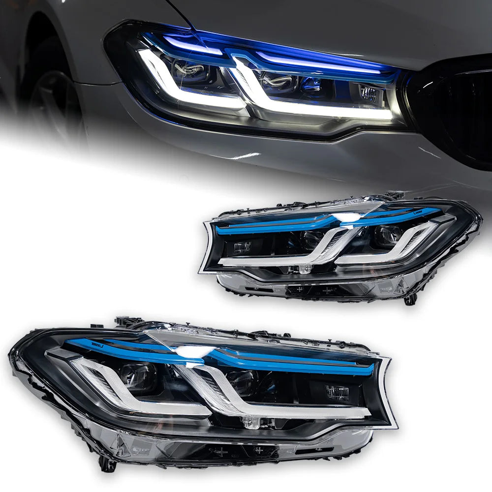 BMW Seria 5 G30 G31 2017-2020 Lampy przednie reflektory Laser LED Komplet AKD