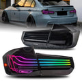 BMW 3 Series F30 F80 2012-2018 LED RGB Tail lights Smoked Laser style HCMOTIONZ