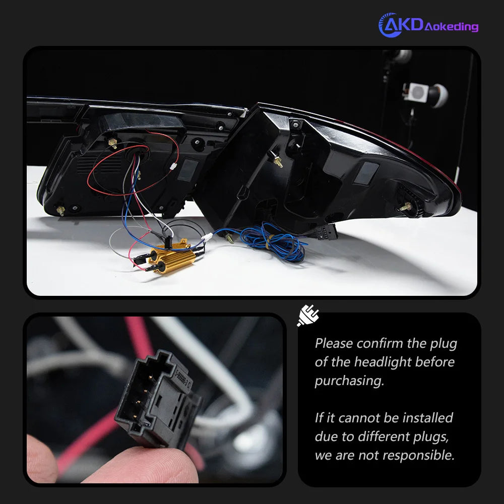 BMW 7 series F01 F02 2009-2015 LED Tail Lights 3 Pcs set AKD