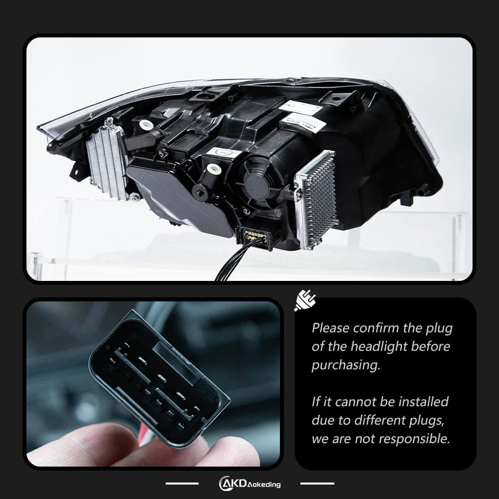 BMW Seria 3 E90 E91 2005-2012 Zestaw reflektorów LED Laser w stylu AKD