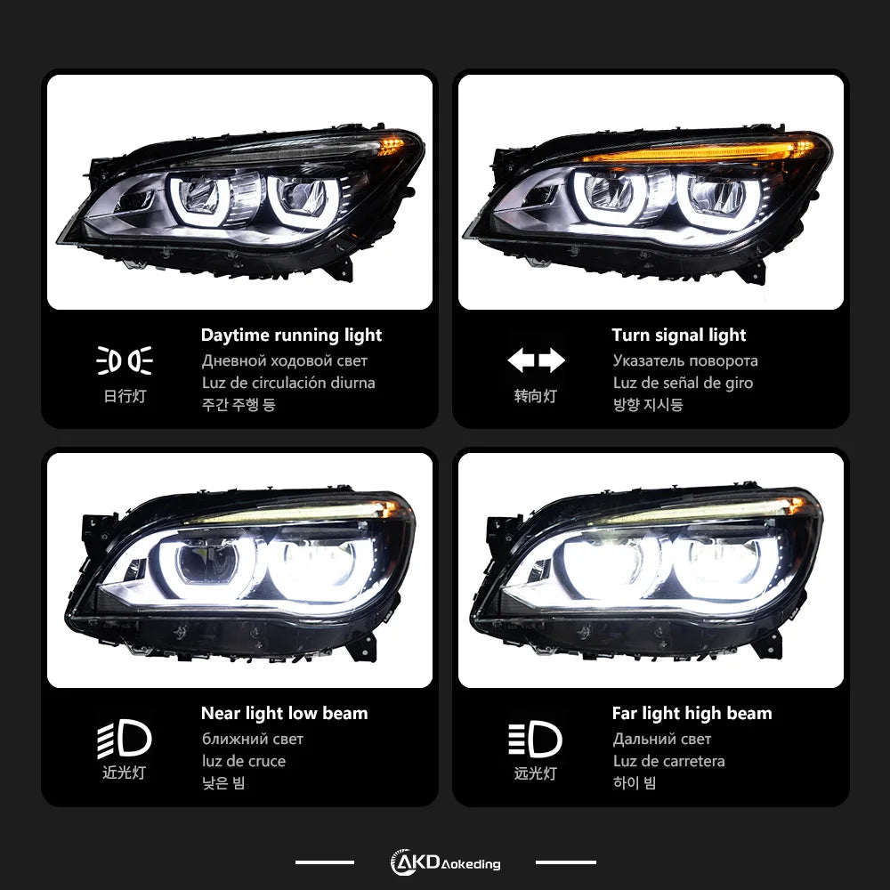 BMW 7 series F01 F02 2009-2014 Full LED Headlights AKD