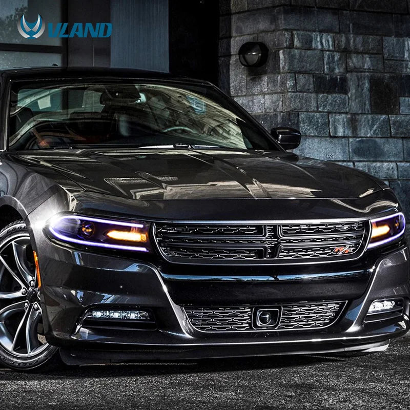 Dodge Charger 2015-2023 LED Halogen Headlights RGB VLAND