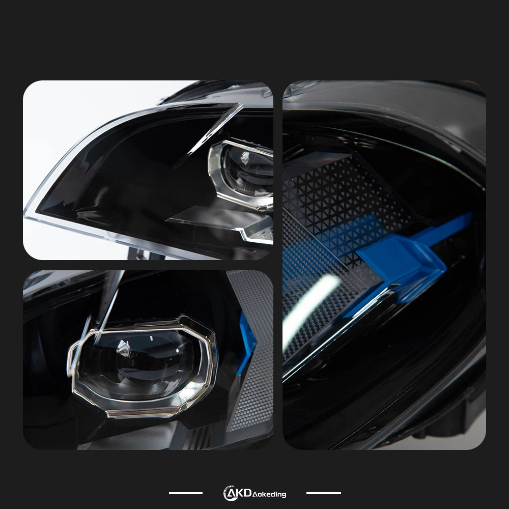 BMW X5 E70 2007-2013 LED Headlights Projector Lens Laser Style AKD