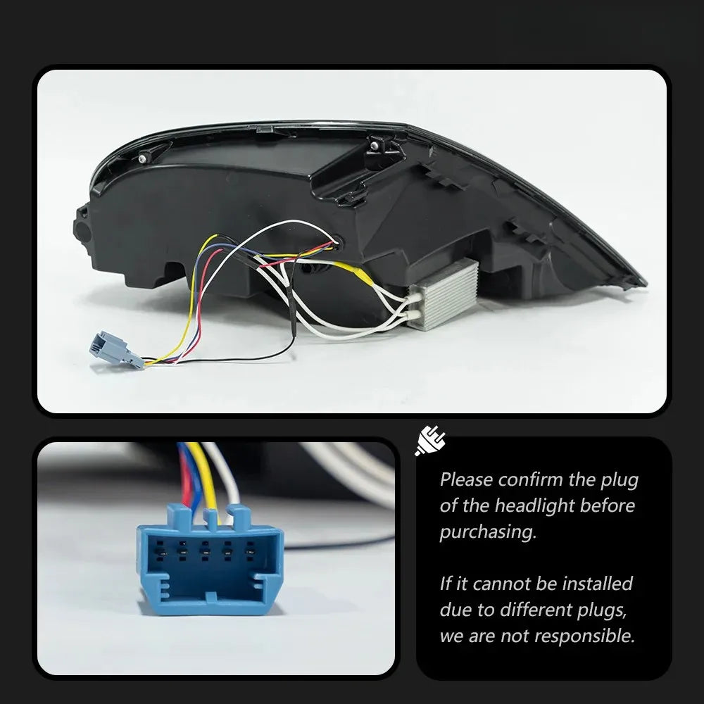 Volkswagen VW Beetle 2013-2019 Red LED Tail Lights W/ Sequential Turn Signal TYPY