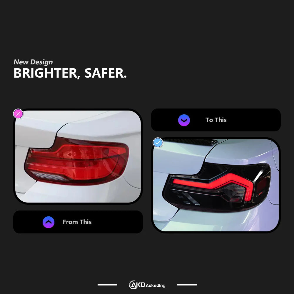 BMW 2 series M2 F22 F23 F87 2012-2018 LED Tail Light Rear Lamp AKD