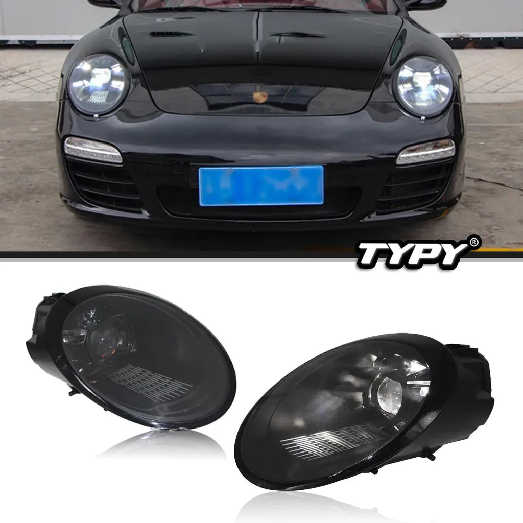Porsche 911 997 2005-2012 Black Matrix LED Projector Headlights TYPY