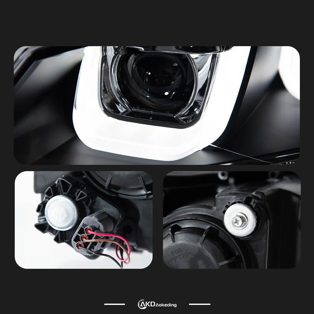 VW Volkswagen Polo MK5 2009-2018 LED Headlights Projector Lens Modern Look AKD