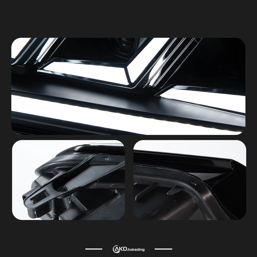 VW Volkswagen Touareg 2016-2019 LED Headlights Modern Look AKD