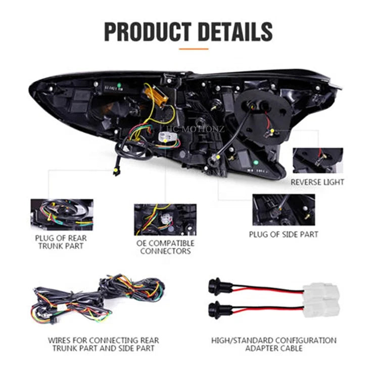 Toyota C-HR 2016 - 2023 LED Tail lights Smoked HCMOTIONZ