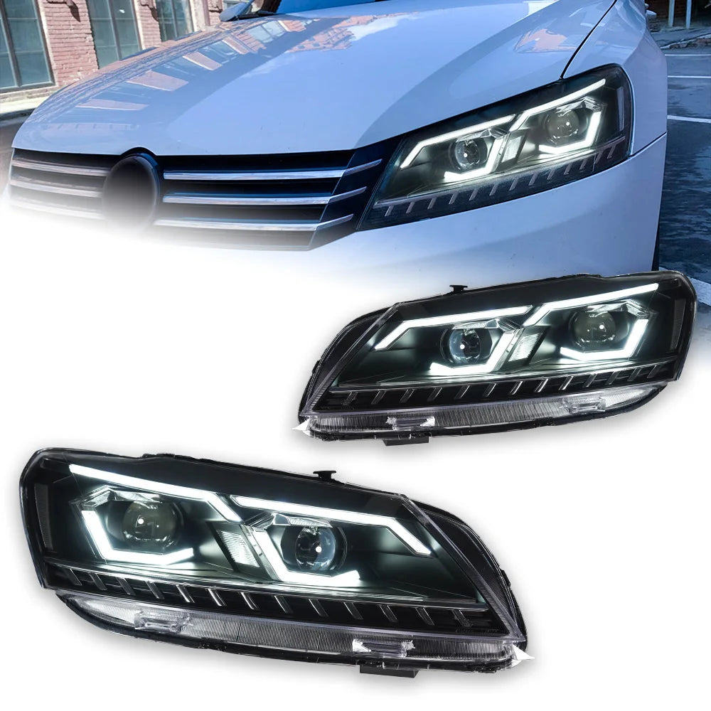 VW Volkswagen Passat B7 2011-2016 Headlights LED Projector Lens AKD