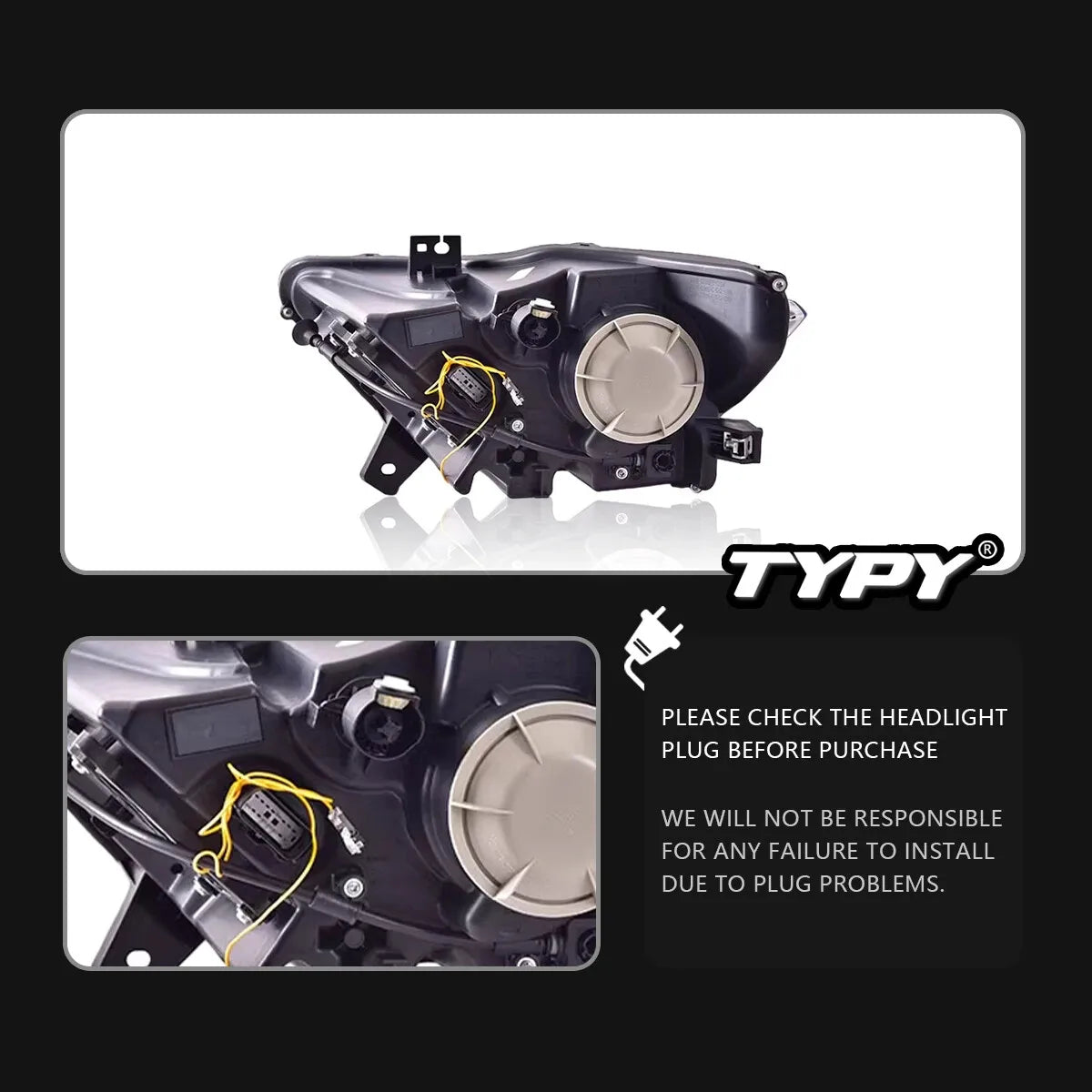 Ford Mustang VI 2015-2022 LED Headlights S650 Style Upgrade TYPY