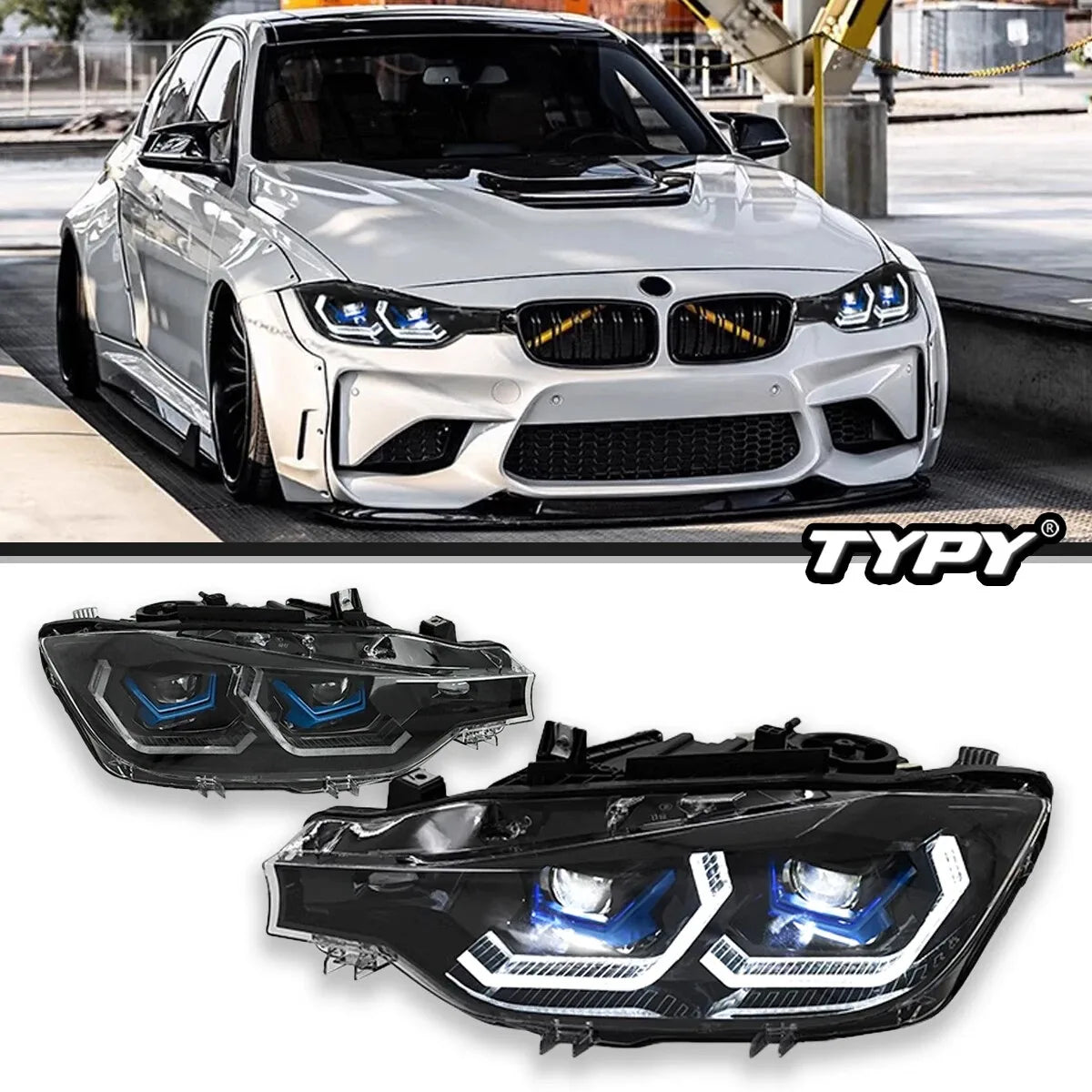 BMW 3 Series F30 F31 2013-2019 LED Headlights Upgrade TYPY