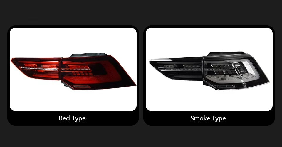 VW Volkswagen Golf 8 2021-2023 LED Tail Lights Latest Styling Red Smoked AKD