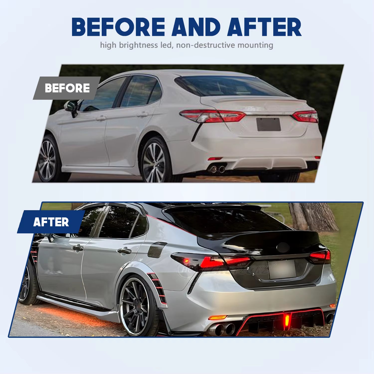 Toyota Camry 2018-2021 LED Tail Lights Smoked HCMOTIONZ