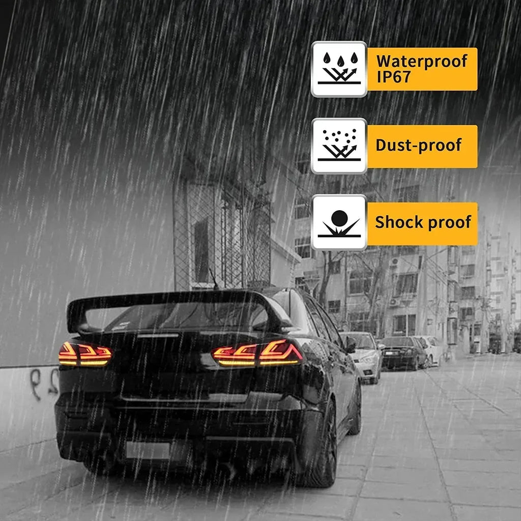 Mitsubishi Lancer EVO X 2008-2020 LED Tail light Dynamic Turn Signal TYPY