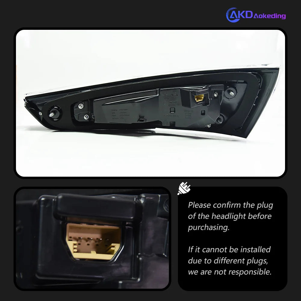 Audi Q3 2013-2018 LED Tail Lights Smoked Set AKD