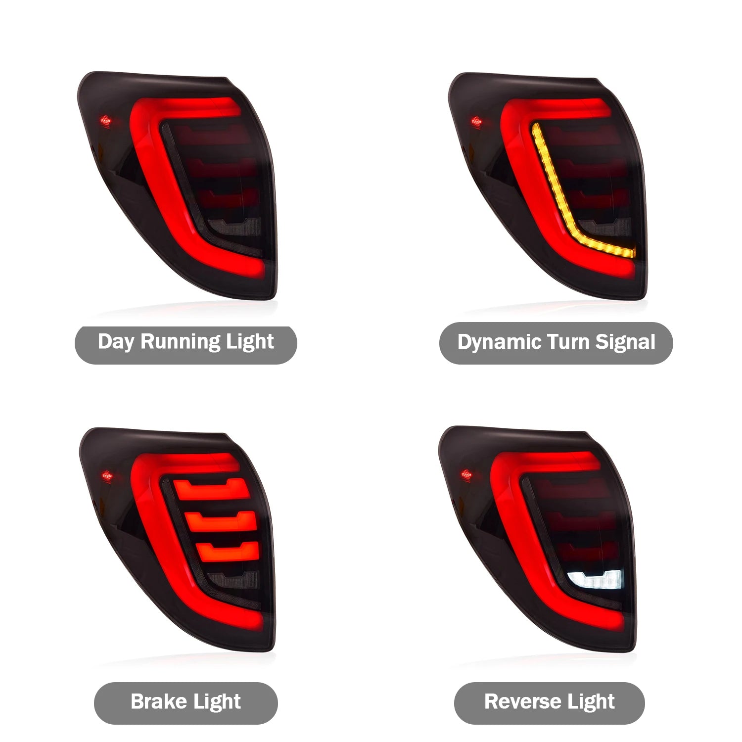 Toyota Rav4 3th GEN 2006-2012 LED Tail lights Smoked HCMOTIONZ