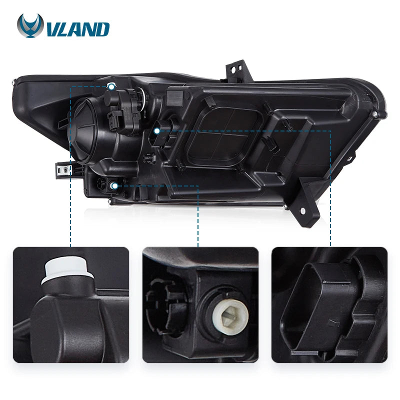 Ford Mustang VI 2015-2017 LED Headlights S650 Style Upgrade VLAND