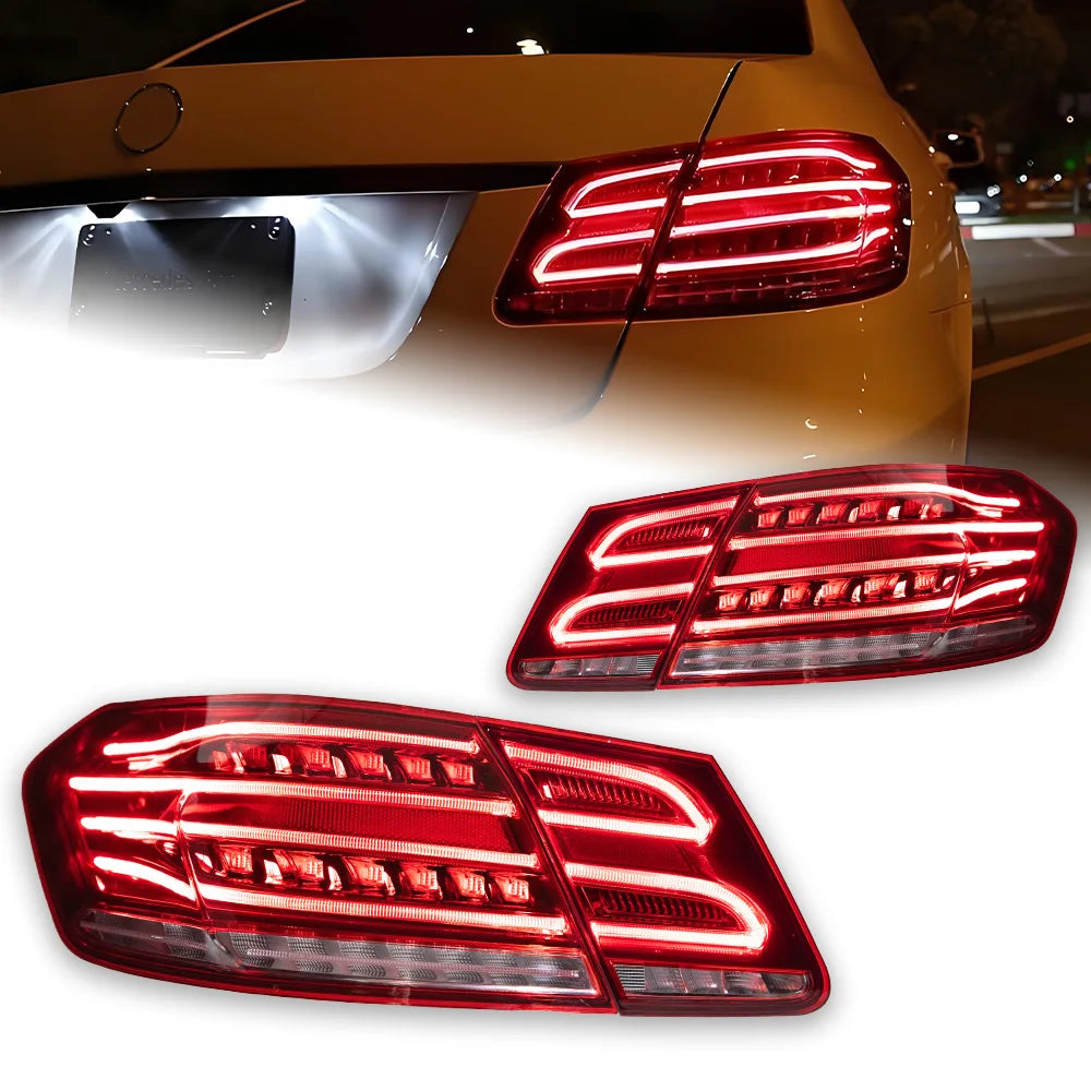 Mercedes-Benz E Class W212 2009-2012 LED Tail lights Modern style Red Smoked AKD