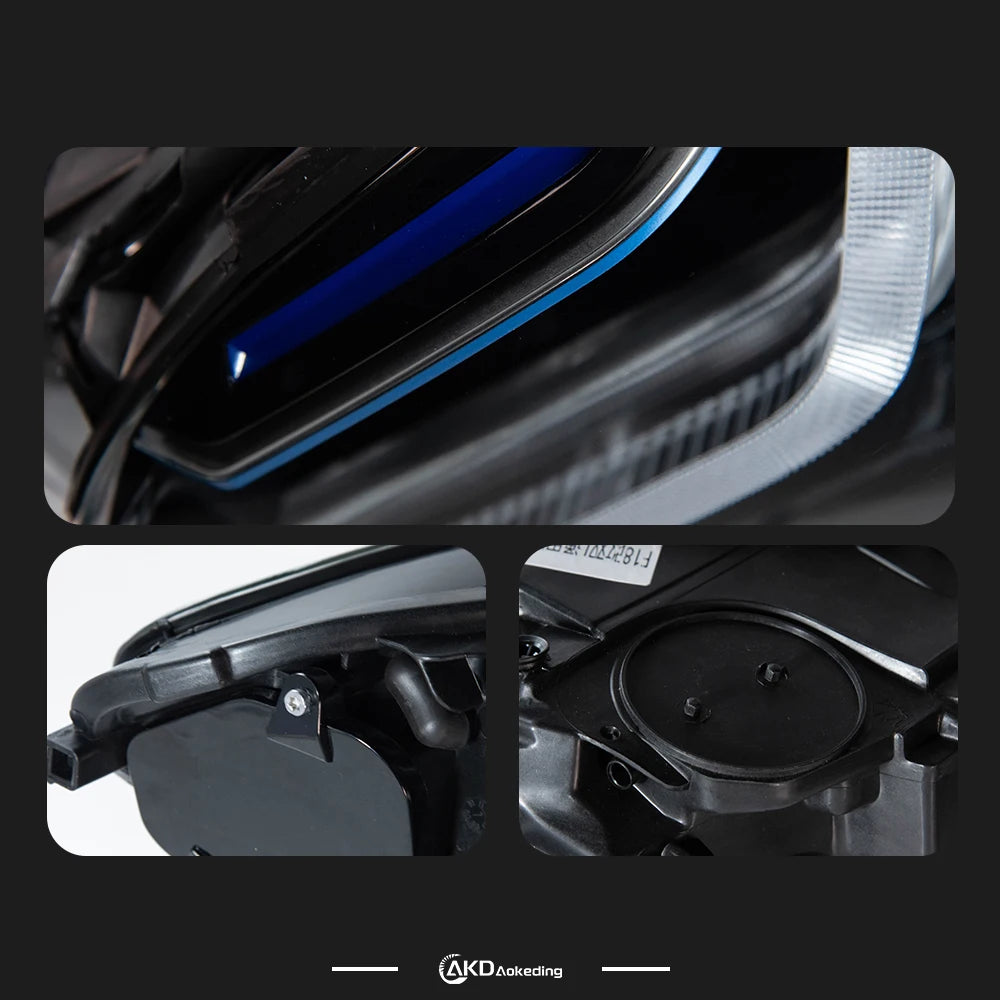 BMW 5 Series F10 F11 2010-2017 LED Headlights X5 Style Projector Lens AKD