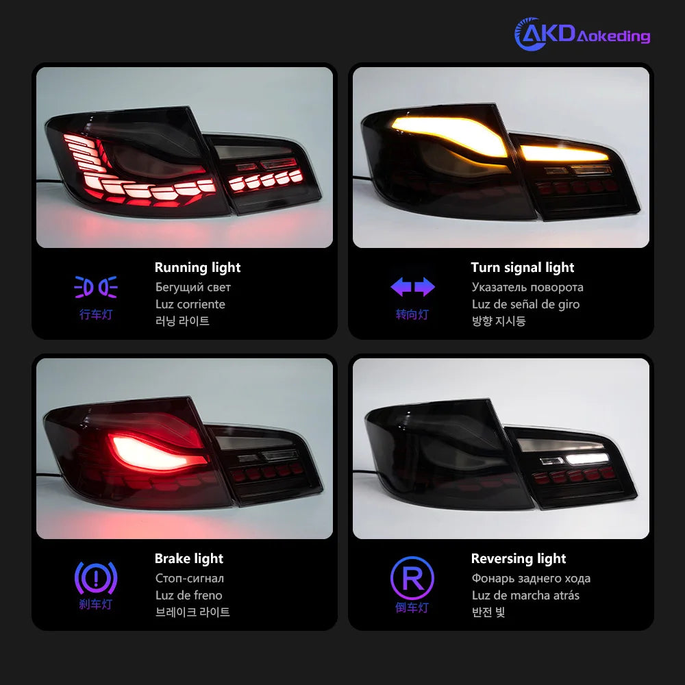 BMW 5 series F10 2010-2017 LED Tail lights GTS Style Set AKD