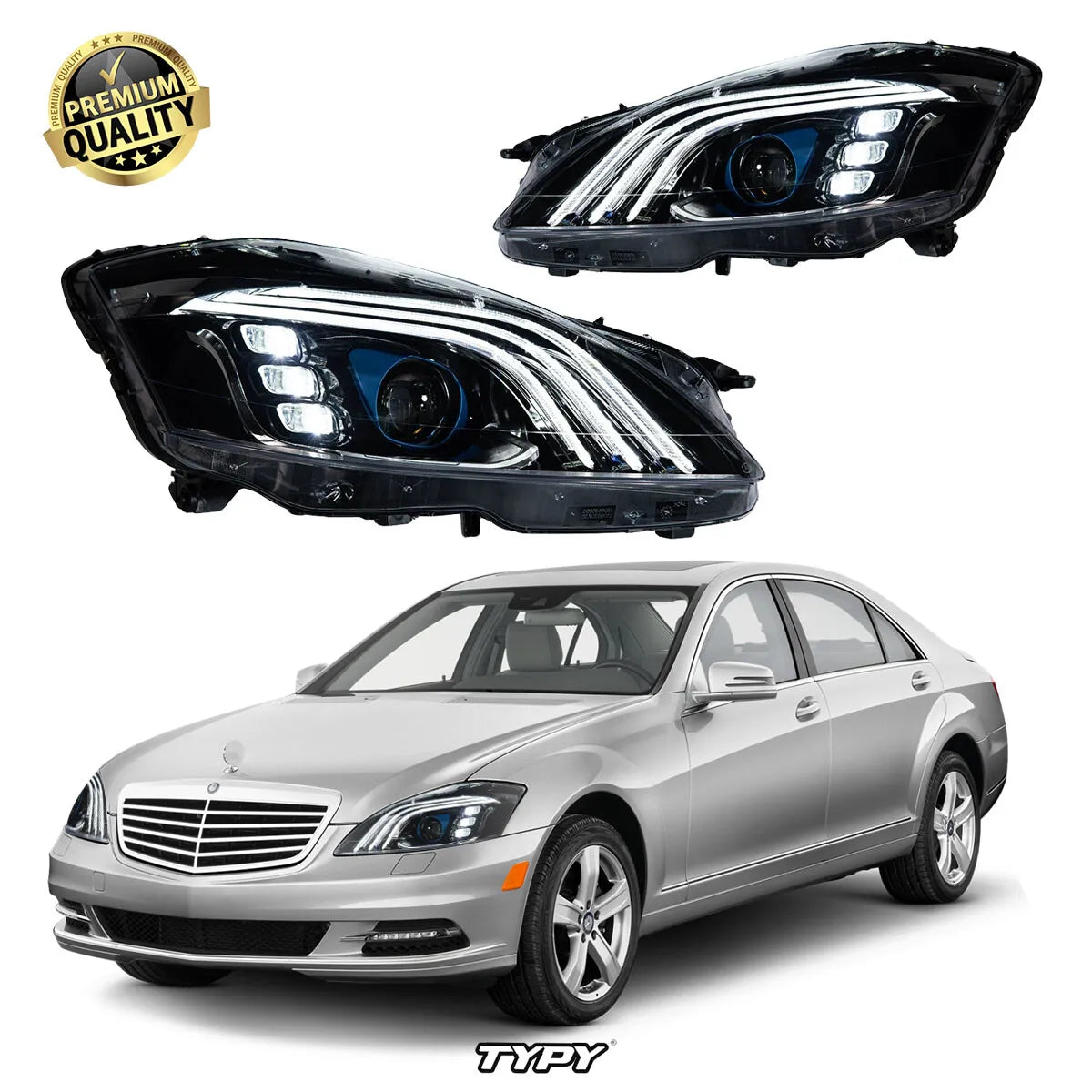 Mercedes Benz S Class W221 2006-2013 LED Headlight Assembly TYPY