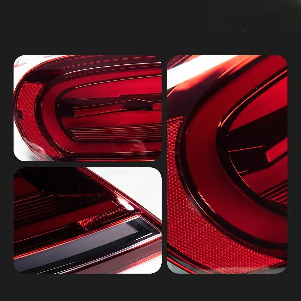 Volkswagen VW Beetle 2013-2019 Red LED Tail Lights W/ Sequential Turn Signal TYPY