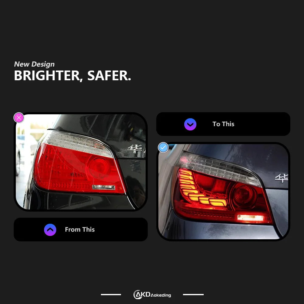 BMW 5 series E60 2003-2010 Tail Light Rear Lamp LED Upgrade