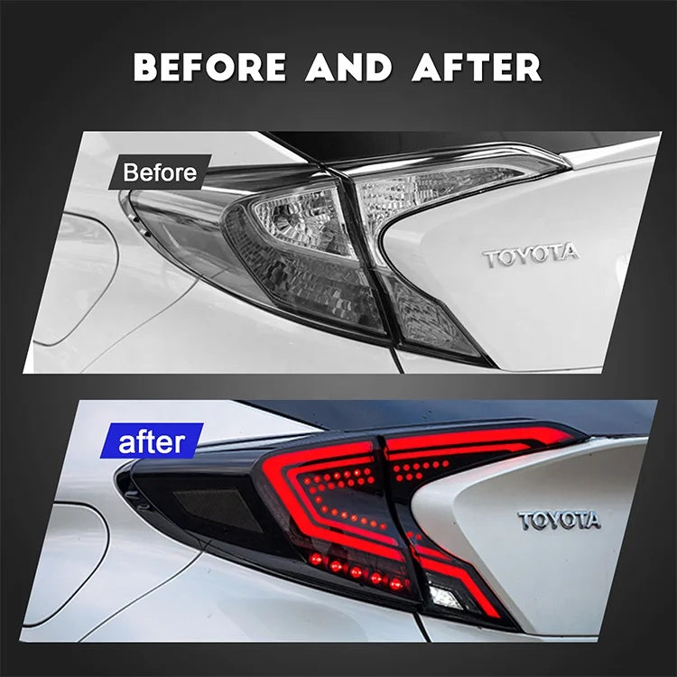 Toyota C-HR 2016 - 2023 LED Tail lights Smoked HCMOTIONZ