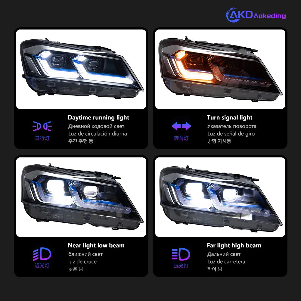 BMW X3 F25 2010-2013 LED Led Headlights Projector Lens Laser Style AKD