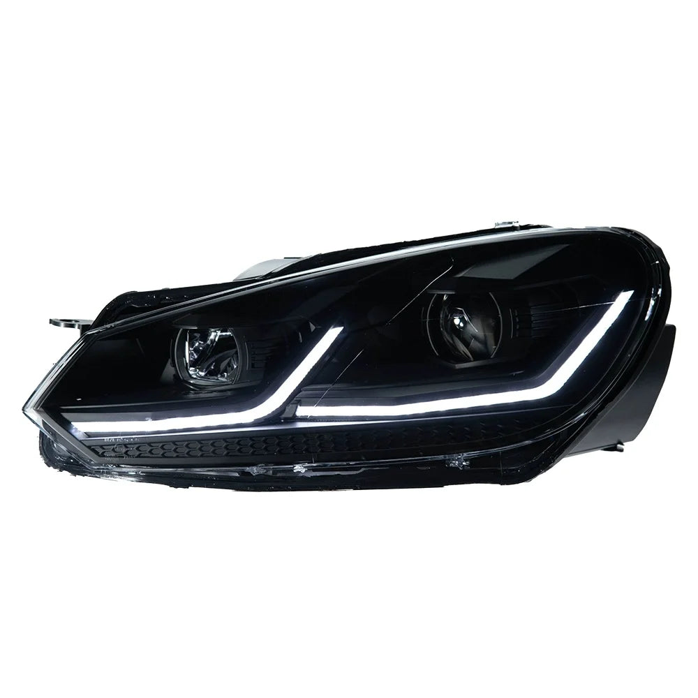 Volkswagen VW Golf MK6 2009-2012 LED Headlights with Sequential Turn Signal TYPY
