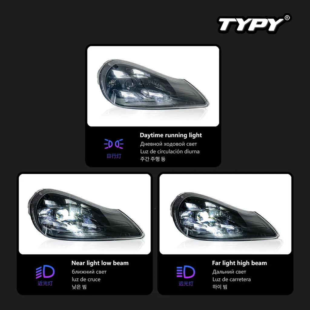 Porsche Cayenne 957 2007-2010 LED Headlights Modern Style TYPY