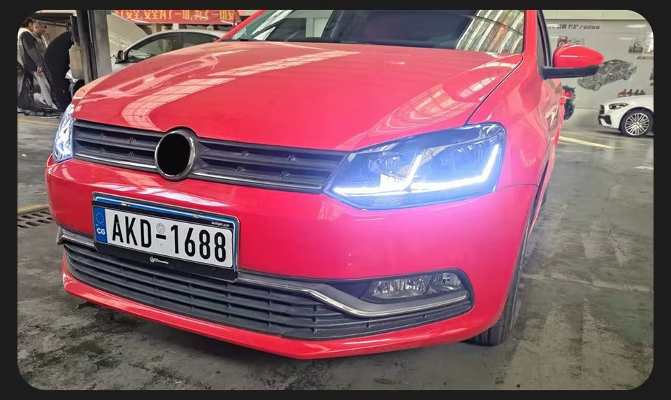 VW Volkswagen Polo MK5 2011-2018 LED Headlights Projector Lens AKD
