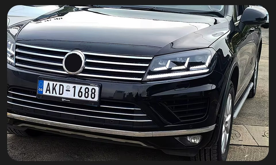 VW Volkswagen Touareg 2016-2019 LED Headlights Modern Look AKD
