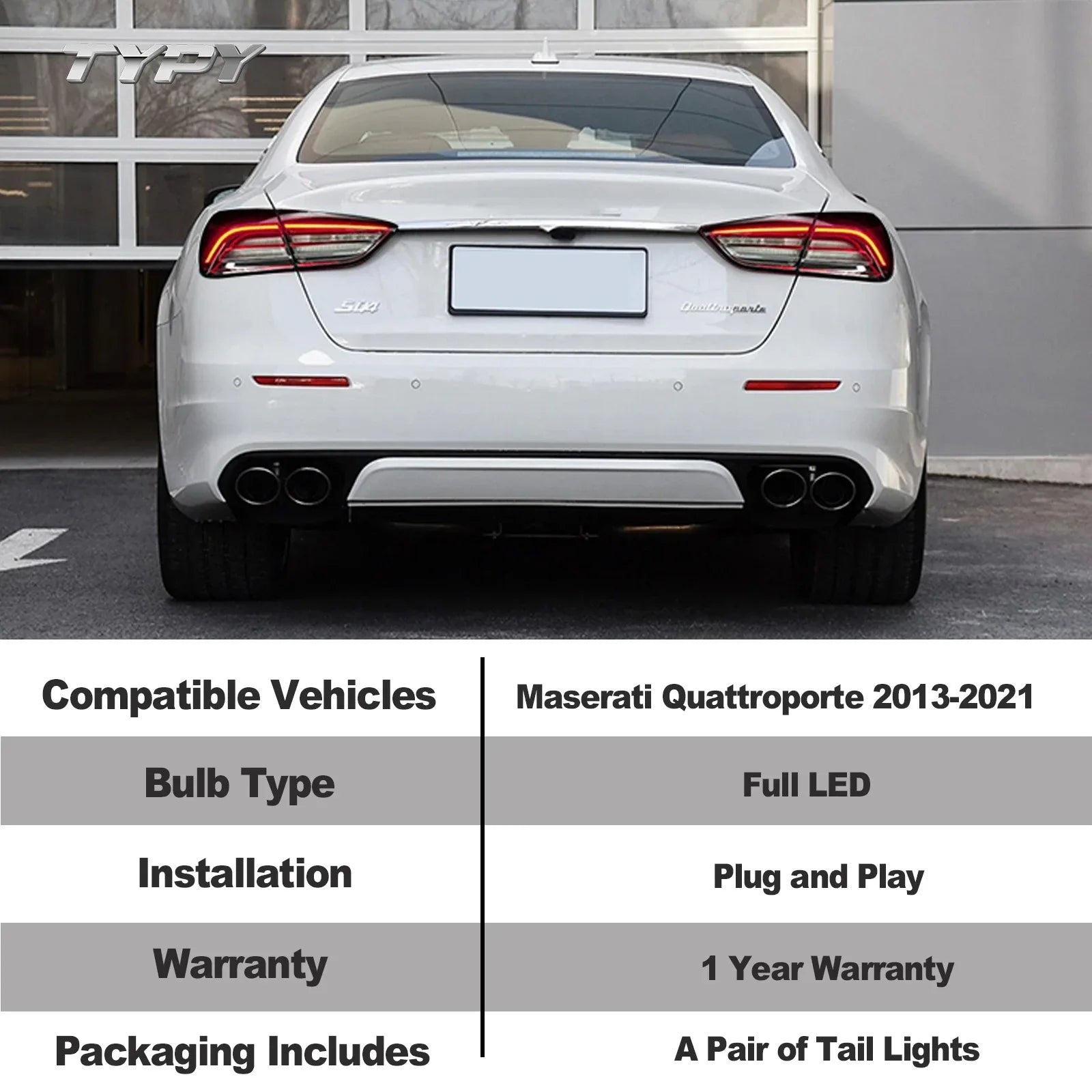 Maserati Quattroporte 2013-2021 LED Taillights Modern Style TYPY