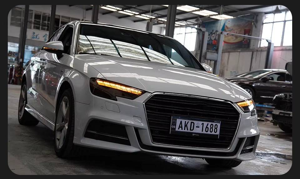 Audi A3 S3 RS3 8V 2017-2020 LED Headlights Matrix Style AKD