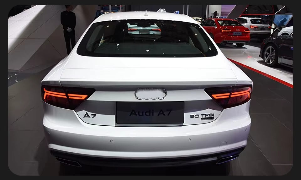 Audi A7 S7 RS7 4G8 2011-2018 LED Tail Lights Modern Style Red Smoked AKD