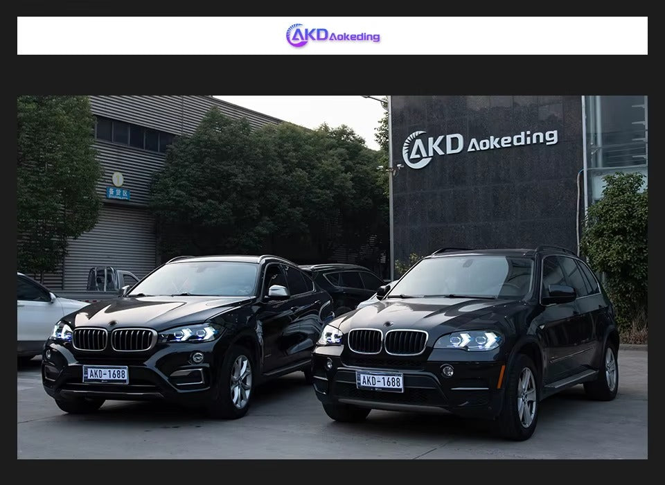 BMW X5 E70 2007-2013 LED Headlights Projector Lens Laser Style AKD