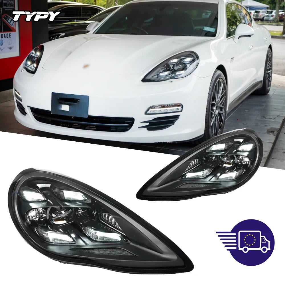 Porsche Panamera 970 970.1 2010-2013 Full LED Matrix Style Headlights Plug and Play TYPY