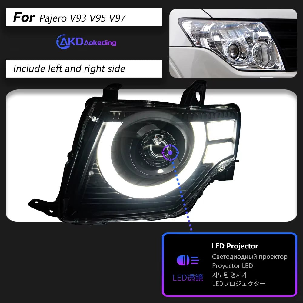 Mitsubishi Pajero V93 V87 V97 2004-2020 LED Headlights Projector Lens AKD
