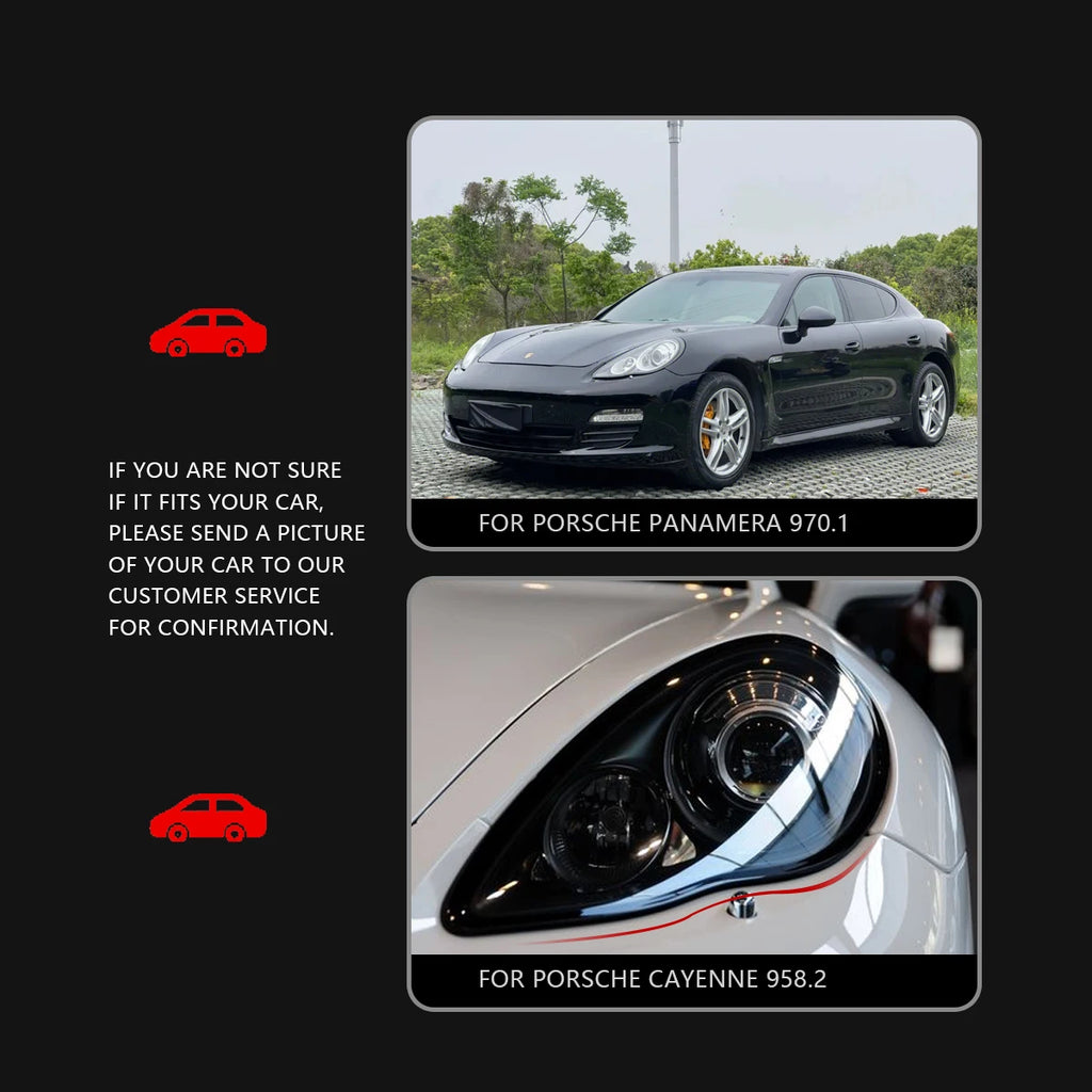 Porsche Panamera 970 970.1 2010-2013 Full LED Matrix Style Headlights Plug and Play TYPY