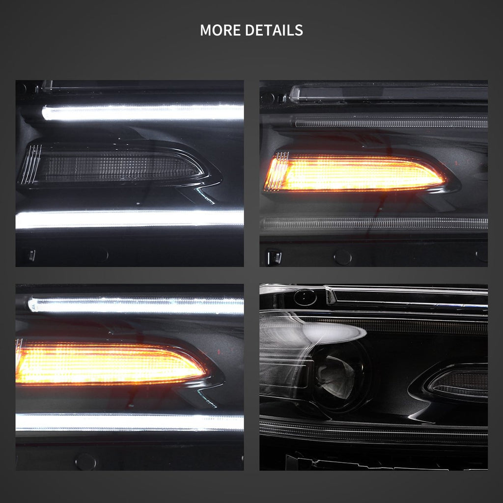 Dodge Charger 2015-2023 LED Halogen Headlights VLAND