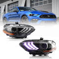 Ford Mustang VI S550 2018- up LED Headlights RGB Dynamic Turn Signal VLAND